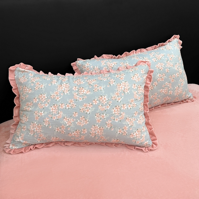 91家纺网 家纺一手货源 找家纺 仟网汇 2025新款保暖舒适棉加绒四件套 兰亭序