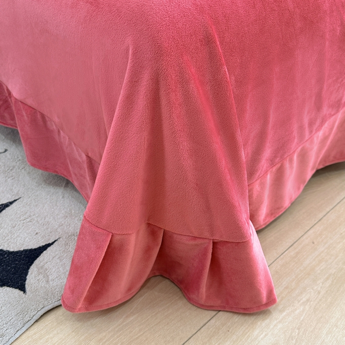 91家纺网 家纺一手货源 找家纺 仟网汇 2025新款保暖舒适棉加绒四件套 曼塔玫瑰