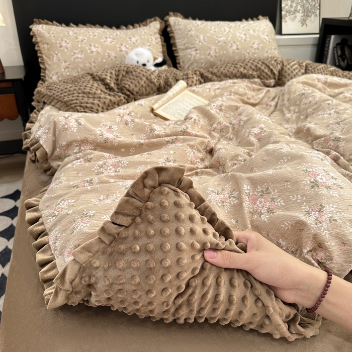 91家纺网 家纺一手货源 找家纺 仟网汇 2025新款保暖舒适棉加绒四件套 南城旧事