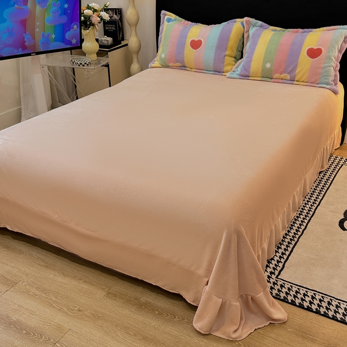 91家纺网 家纺一手货源 找家纺 仟网汇 2025新款兔毛绒印花四件套 小淘气