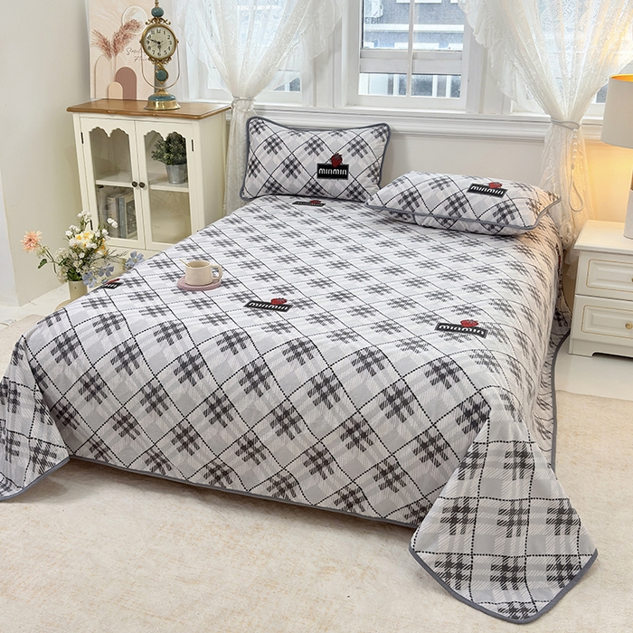 91家纺网 家纺一手货源 找家纺 （总）茗婷家纺 2025新款牛奶绒防水被套床单枕套四件套图供跨境外贸