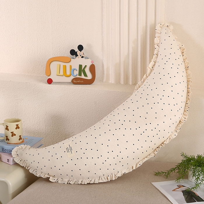 91家纺网 家纺一手货源 找家纺 （总）蔻眠 多功能棉麻月亮长抱枕夹腿抱枕芯月亮枕头