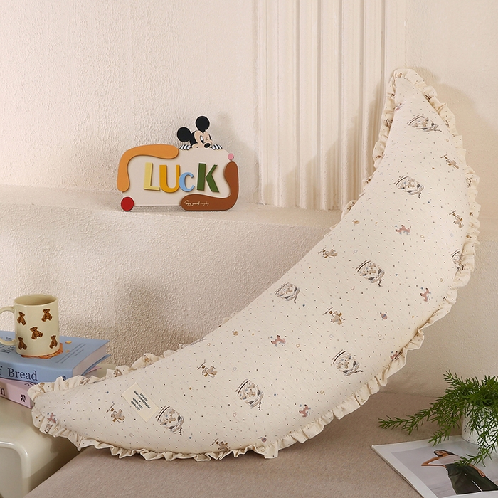 91家纺网 家纺一手货源 找家纺 （总）蔻眠 多功能棉麻月亮长抱枕夹腿抱枕芯月亮枕头