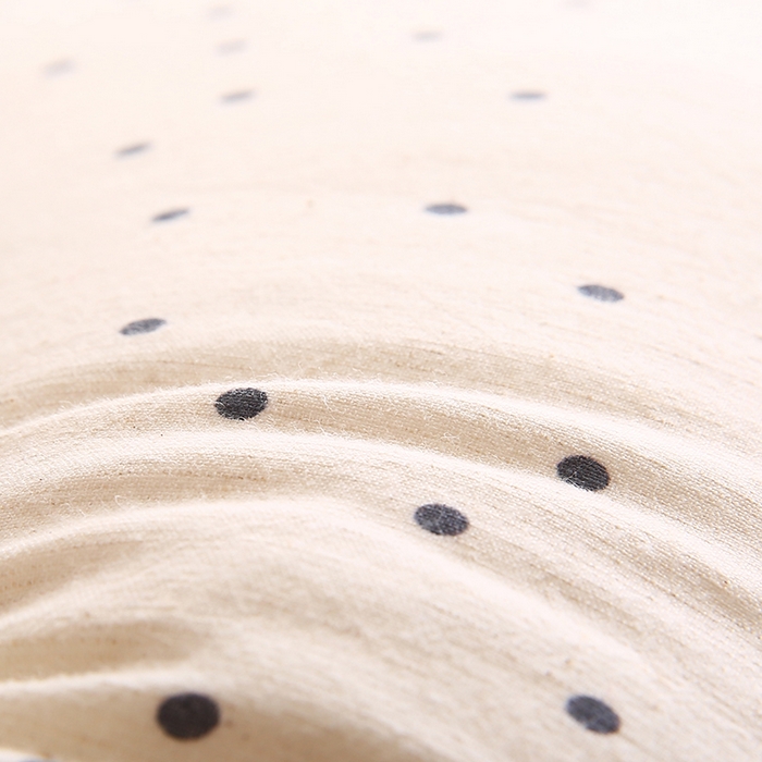 91家纺网 家纺一手货源 找家纺 蔻眠 多功能棉麻月亮长抱枕夹腿抱枕芯月亮枕头 波点