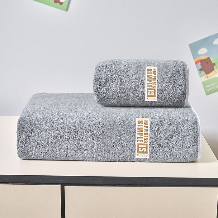 91家纺网 家纺一手货源 找家纺 （总）棠薇家纺 2025新款速干浴巾厚款强吸水超细纤维浴巾毛巾套件
