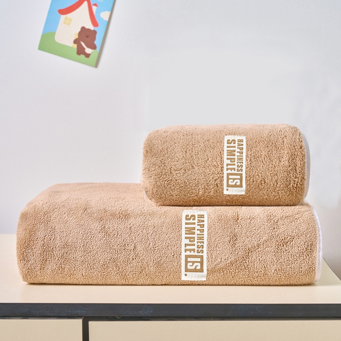 91家纺网 家纺一手货源 找家纺 （总）棠薇家纺 2025新款速干浴巾厚款强吸水超细纤维浴巾毛巾套件