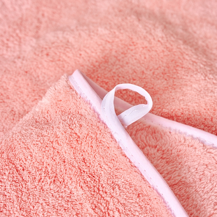 91家纺网 家纺一手货源 找家纺 棠薇家纺 2025新款速干浴巾厚款强吸水超细纤维浴巾毛巾套件 单浴巾-粉 140*70cm