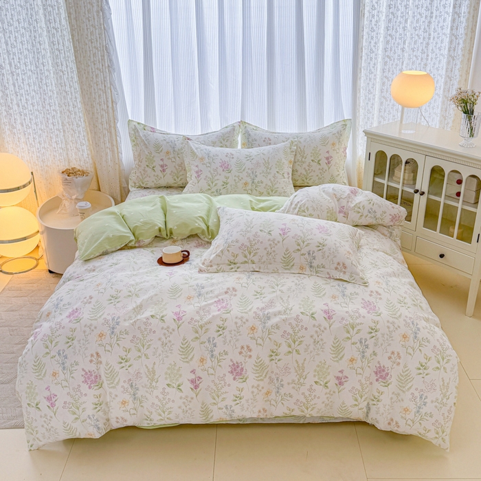 91家纺网 家纺一手货源 找家纺 （总1）安逸家纺 12868 新款全棉床单四件套学生宿舍纯棉床单款三件套