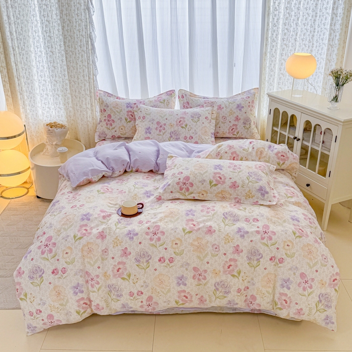 91家纺网 家纺一手货源 找家纺 （总1）安逸家纺 12868 新款全棉床单四件套学生宿舍纯棉床单款三件套