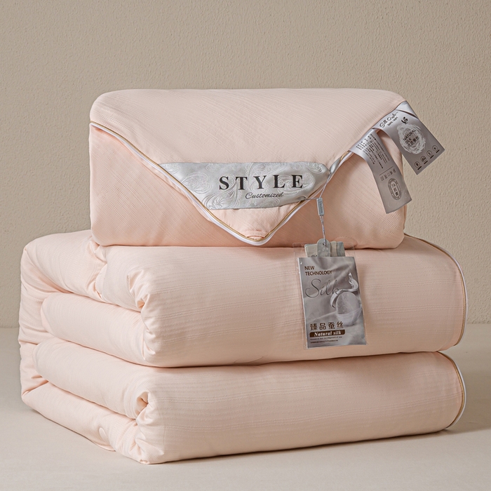 91家纺网 家纺一手货源 找家纺 （总）罗布斯 2025新款全棉提花冬被拉链二合一子母被冬被春秋被夏被子被芯蛋白被加厚棉被子母被图（含实拍图）（工艺升级特点 ； 四圈已固定锁棉 不移动不跑棉）