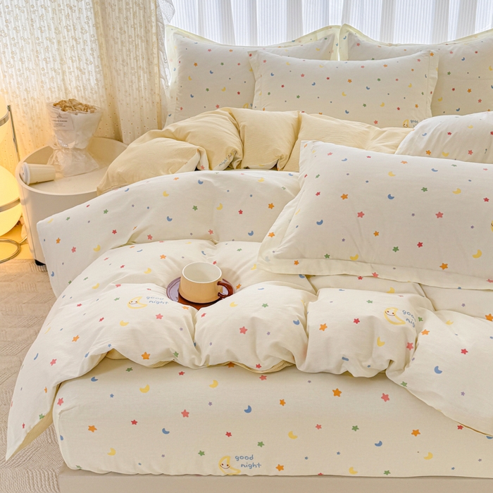 91家纺网 家纺一手货源 找家纺 （总1）安逸家纺 12868 新款全棉床笠四件套床罩学生纯棉床笠款三件套