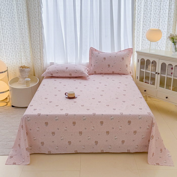 91家纺网 家纺一手货源 找家纺 （总1）安逸家纺 12868 新款全棉床单学生宿舍纯棉单床单