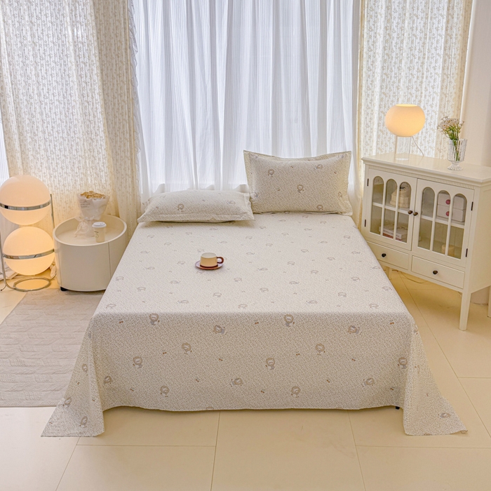 91家纺网 家纺一手货源 找家纺 （总1）安逸家纺 12868 新款全棉床单学生宿舍纯棉单床单