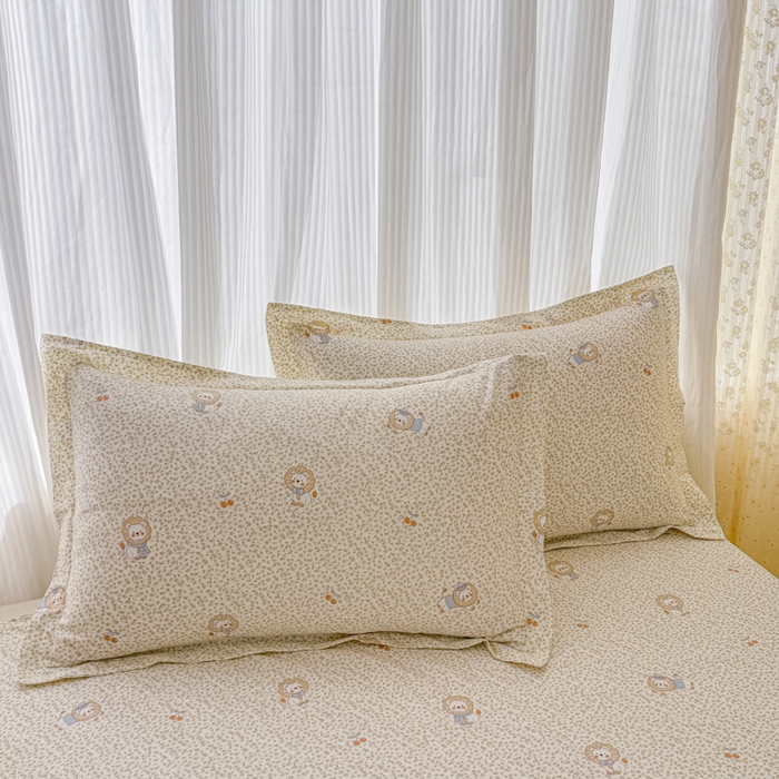 91家纺网 家纺一手货源 找家纺 （总1）安逸家纺 12868 新款全棉枕套学生纯棉单枕套48x74一对