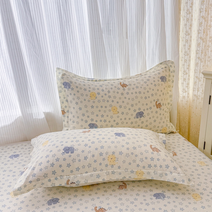 91家纺网 家纺一手货源 找家纺 （总1）安逸家纺 12868 新款全棉枕套学生纯棉单枕套48x74一对