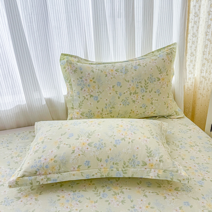 91家纺网 家纺一手货源 找家纺 （总1）安逸家纺 12868 新款全棉枕套学生纯棉单枕套48x74一对