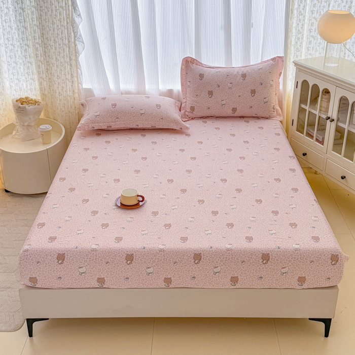 91家纺网 家纺一手货源 找家纺 （总1）安逸家纺 12868 新款全棉床笠床罩学生纯棉单床笠