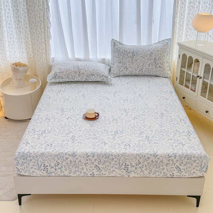 91家纺网 家纺一手货源 找家纺 （总1）安逸家纺 12868 新款全棉床笠床罩学生纯棉单床笠