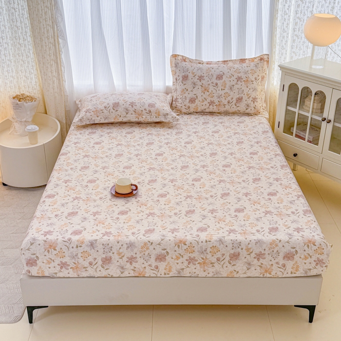 91家纺网 家纺一手货源 找家纺 （总1）安逸家纺 12868 新款全棉床笠床罩学生纯棉单床笠