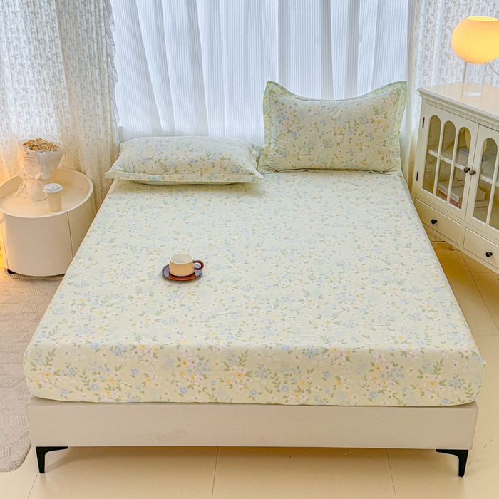 91家纺网 家纺一手货源 找家纺 （总1）安逸家纺 12868 新款全棉床笠床罩学生纯棉单床笠