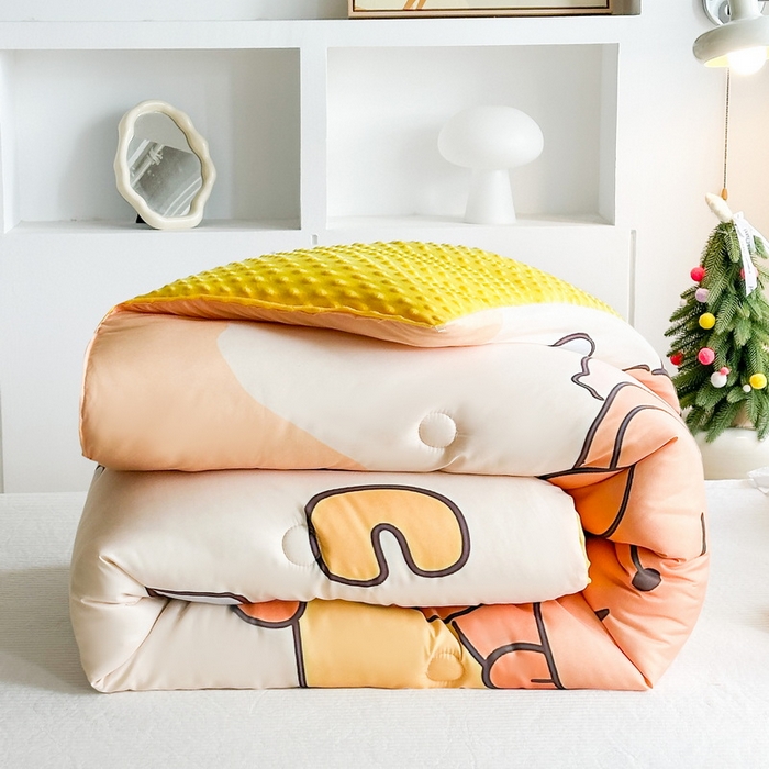 91家纺网 家纺一手货源 找家纺 （总）一电 2025新款跨境电商可真空儿童豆豆被幼儿园秋冬被芯宝宝婴儿午睡-第三批