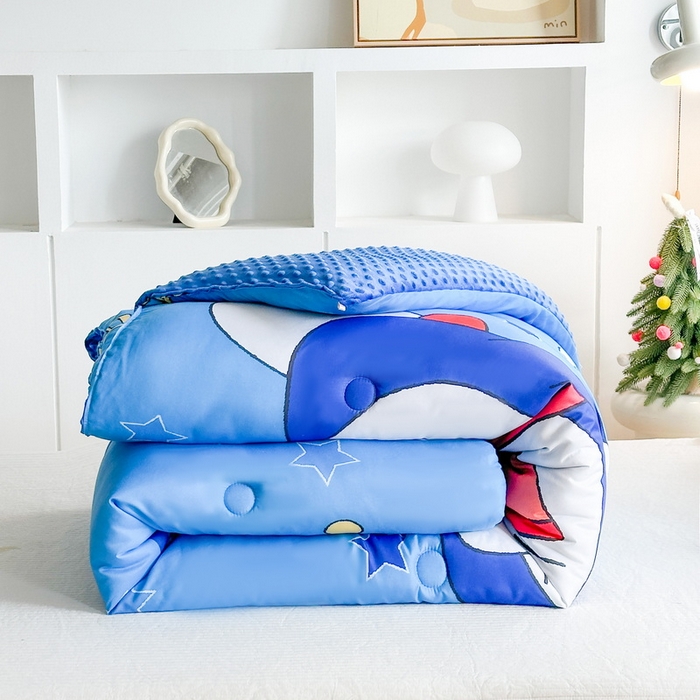 91家纺网 家纺一手货源 找家纺 （总）一电 2025新款跨境电商可真空儿童豆豆被幼儿园秋冬被芯宝宝婴儿午睡-第三批