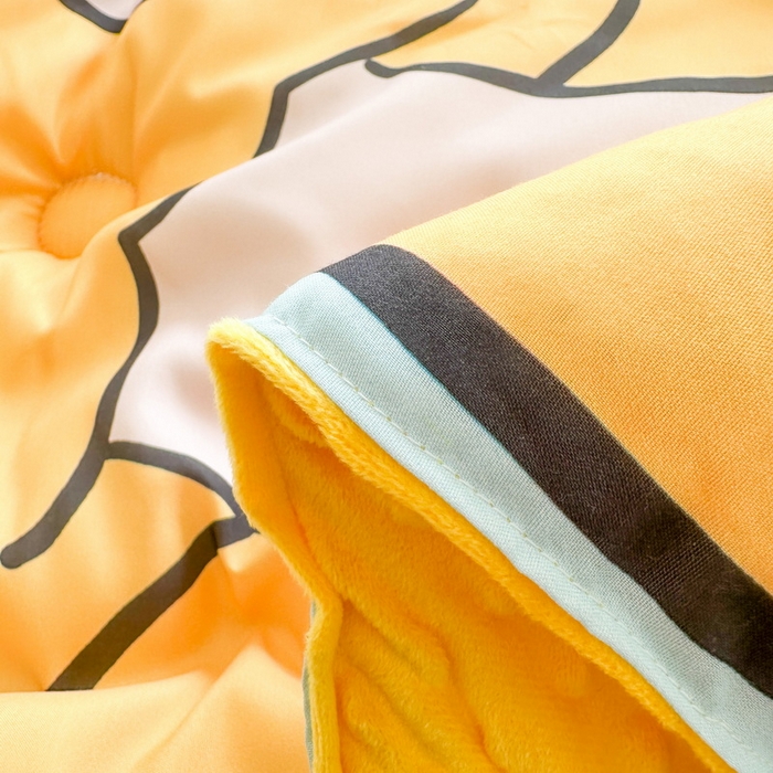 91家纺网 家纺一手货源 找家纺 一电 2025新款跨境电商可真空儿童豆豆被幼儿园秋冬被芯宝宝婴儿午睡-第三批 奶茶小新