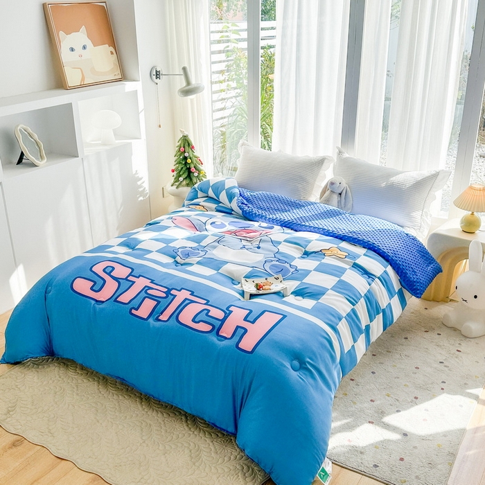 91家纺网 家纺一手货源 找家纺 一电 2025新款跨境电商可真空儿童豆豆被幼儿园秋冬被芯宝宝婴儿午睡-第三批 史迪仔