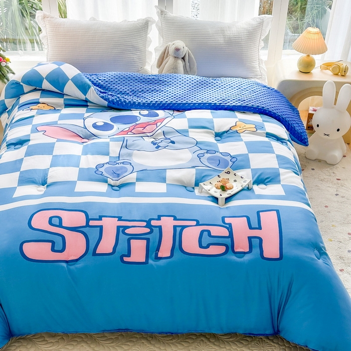 91家纺网 家纺一手货源 找家纺 一电 2025新款跨境电商可真空儿童豆豆被幼儿园秋冬被芯宝宝婴儿午睡-第三批 史迪仔