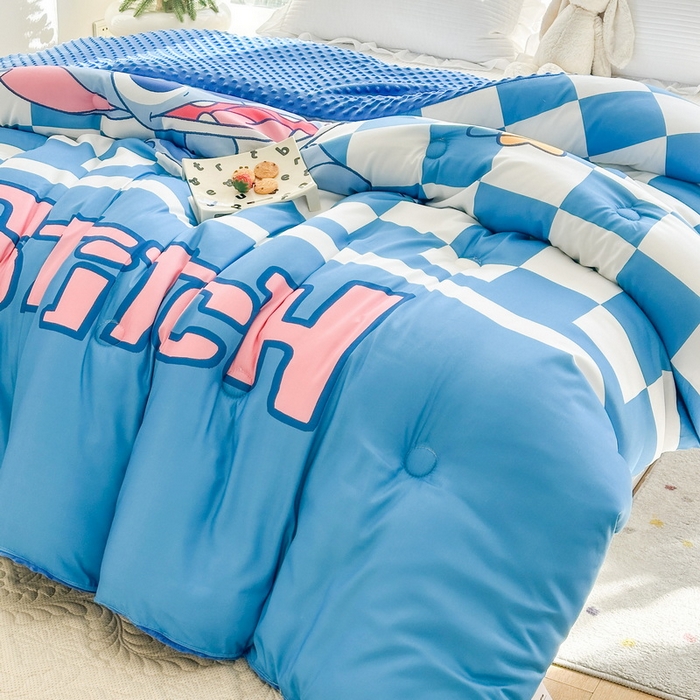 91家纺网 家纺一手货源 找家纺 一电 2025新款跨境电商可真空儿童豆豆被幼儿园秋冬被芯宝宝婴儿午睡-第三批 史迪仔