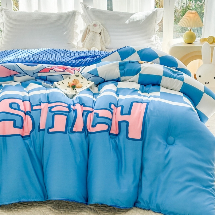 91家纺网 家纺一手货源 找家纺 一电 2025新款跨境电商可真空儿童豆豆被幼儿园秋冬被芯宝宝婴儿午睡-第三批 史迪仔