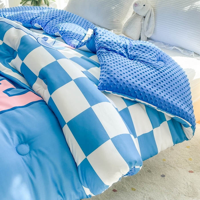 91家纺网 家纺一手货源 找家纺 一电 2025新款跨境电商可真空儿童豆豆被幼儿园秋冬被芯宝宝婴儿午睡-第三批 史迪仔