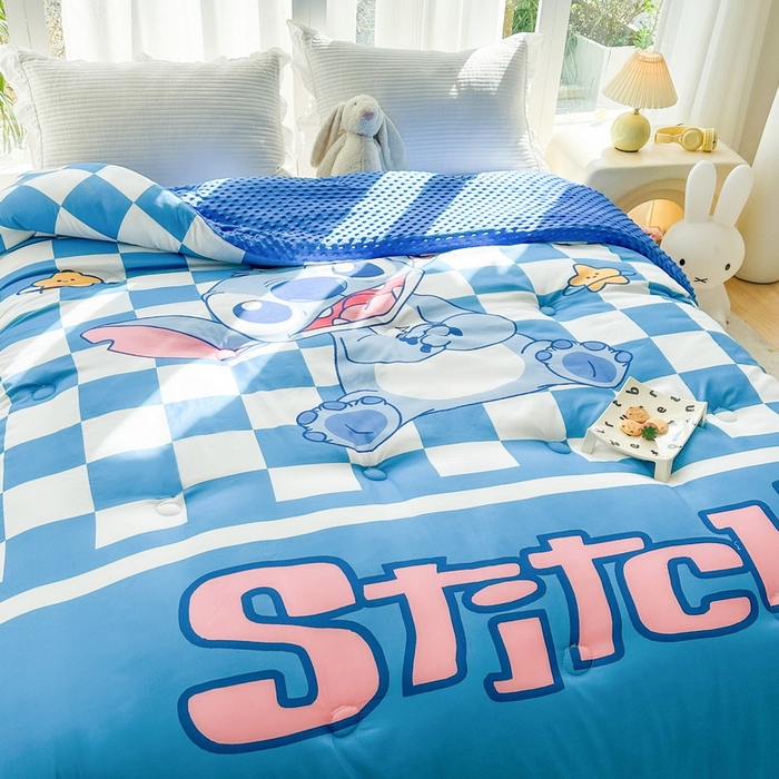 91家纺网 家纺一手货源 找家纺 一电 2025新款跨境电商可真空儿童豆豆被幼儿园秋冬被芯宝宝婴儿午睡-第三批 史迪仔