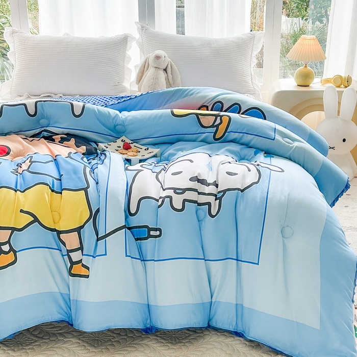 91家纺网 家纺一手货源 找家纺 一电 2025新款跨境电商可真空儿童豆豆被幼儿园秋冬被芯宝宝婴儿午睡-第三批 小白小新