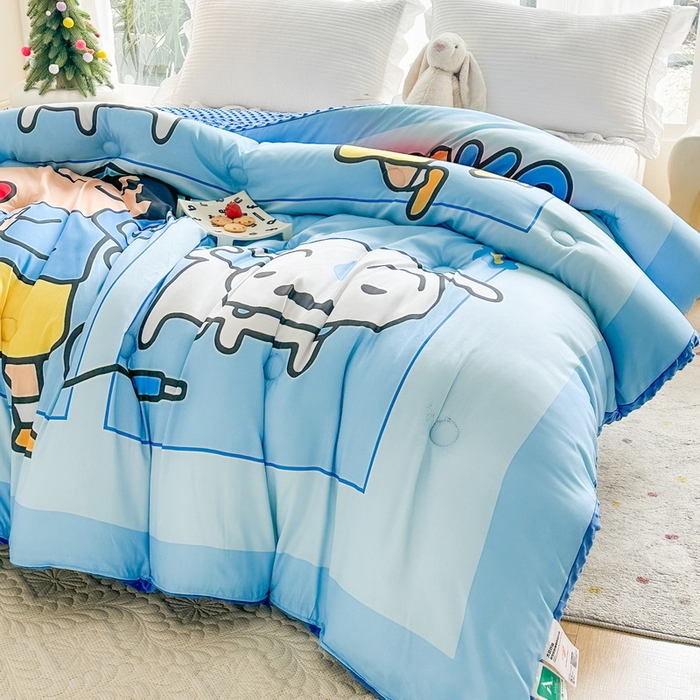 91家纺网 家纺一手货源 找家纺 一电 2025新款跨境电商可真空儿童豆豆被幼儿园秋冬被芯宝宝婴儿午睡-第三批 小白小新