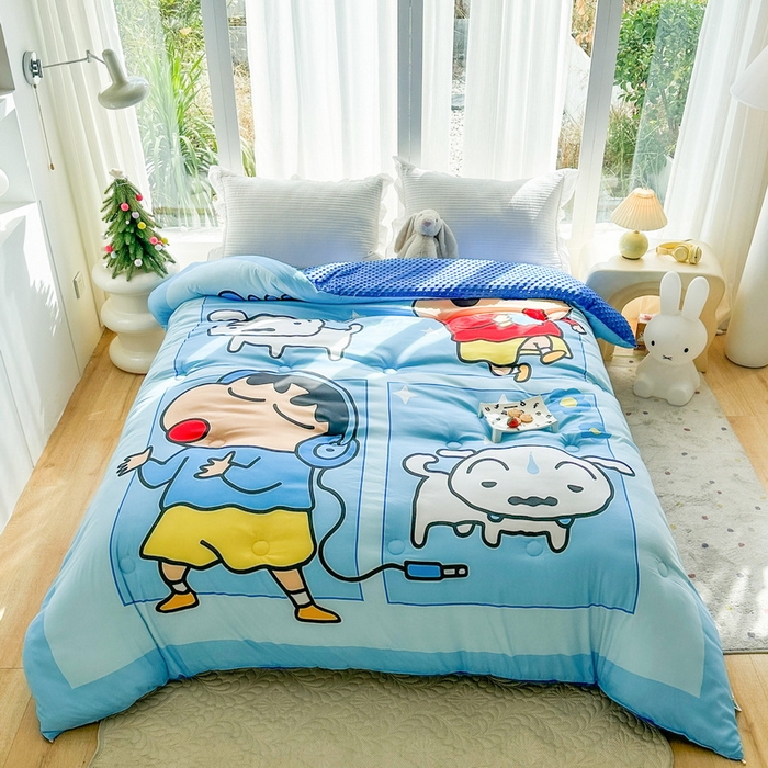 91家纺网 家纺一手货源 找家纺 一电 2025新款跨境电商可真空儿童豆豆被幼儿园秋冬被芯宝宝婴儿午睡-第三批 小白小新