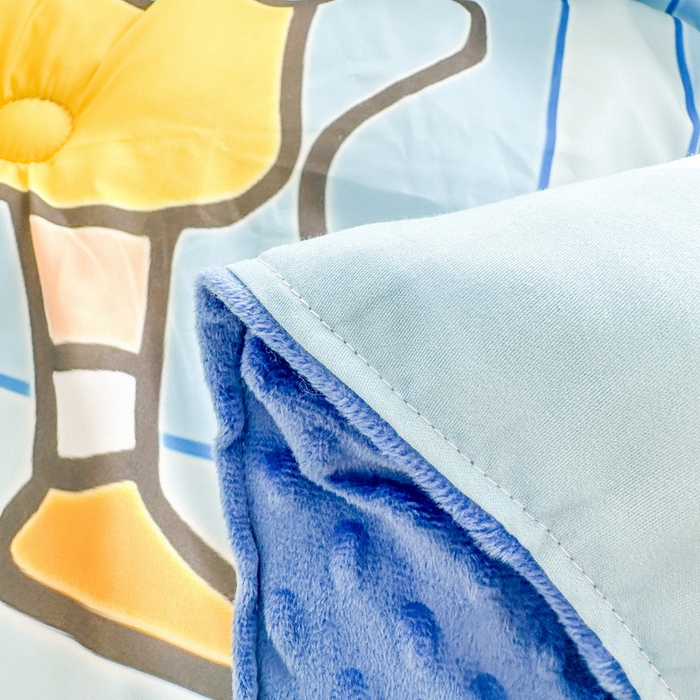 91家纺网 家纺一手货源 找家纺 一电 2025新款跨境电商可真空儿童豆豆被幼儿园秋冬被芯宝宝婴儿午睡-第三批 小白小新