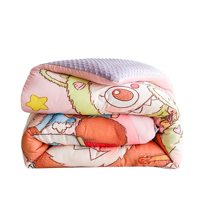 91家纺网 家纺一手货源 找家纺 一电 2025新款跨境电商可真空儿童豆豆被幼儿园秋冬被芯宝宝婴儿午睡-第三批 小怪兽集合