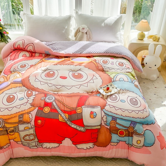 91家纺网 家纺一手货源 找家纺 一电 2025新款跨境电商可真空儿童豆豆被幼儿园秋冬被芯宝宝婴儿午睡-第三批 小怪兽集合