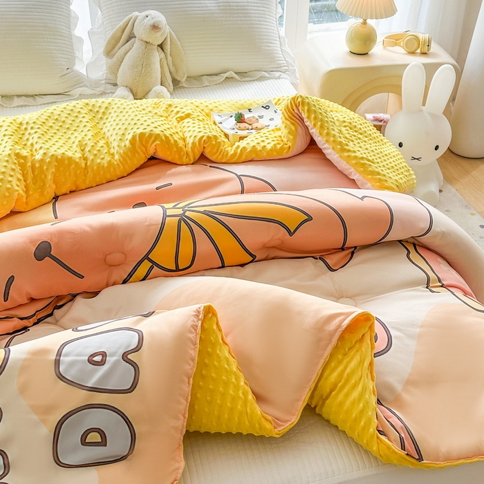 91家纺网 家纺一手货源 找家纺 一电 2025新款跨境电商可真空儿童豆豆被幼儿园秋冬被芯宝宝婴儿午睡-第三批 小熊梦想