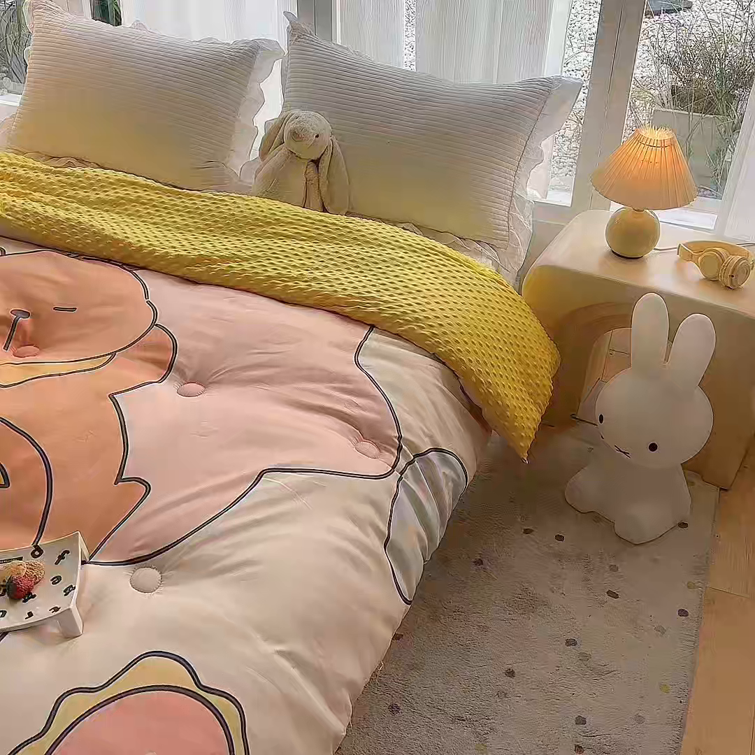 91家纺网 家纺一手货源 找家纺 一电 2025新款跨境电商可真空儿童豆豆被幼儿园秋冬被芯宝宝婴儿午睡-第三批 小熊梦想