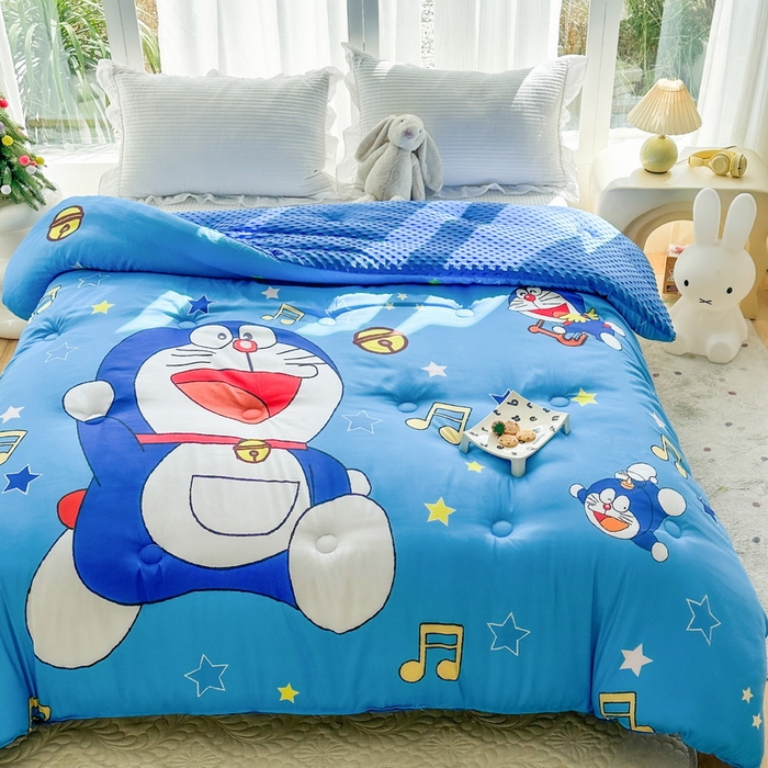 91家纺网 家纺一手货源 找家纺 一电 2025新款跨境电商可真空儿童豆豆被幼儿园秋冬被芯宝宝婴儿午睡-第三批 音符叮当