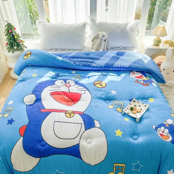 91家纺网 家纺一手货源 找家纺 一电 2025新款跨境电商可真空儿童豆豆被幼儿园秋冬被芯宝宝婴儿午睡-第三批 音符叮当