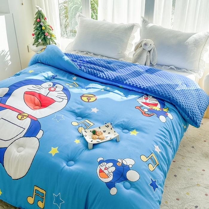 91家纺网 家纺一手货源 找家纺 一电 2025新款跨境电商可真空儿童豆豆被幼儿园秋冬被芯宝宝婴儿午睡-第三批 音符叮当