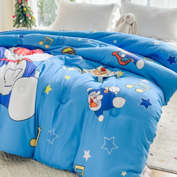 91家纺网 家纺一手货源 找家纺 一电 2025新款跨境电商可真空儿童豆豆被幼儿园秋冬被芯宝宝婴儿午睡-第三批 音符叮当