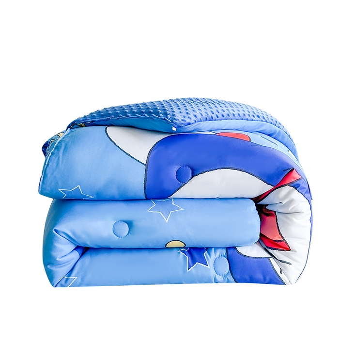 91家纺网 家纺一手货源 找家纺 一电 2025新款跨境电商可真空儿童豆豆被幼儿园秋冬被芯宝宝婴儿午睡-第三批 音符叮当