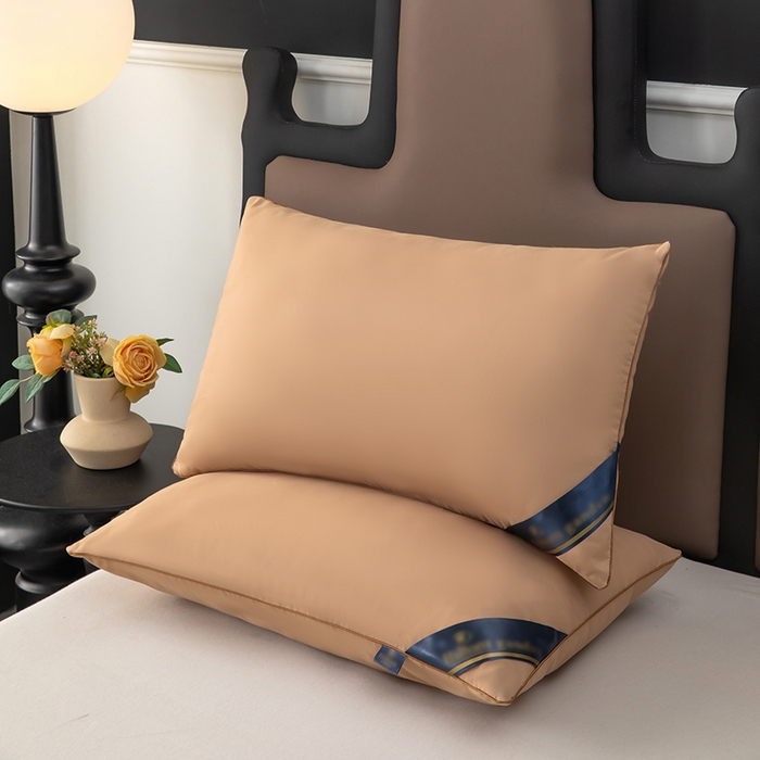 91家纺网 家纺一手货源 找家纺 （总）奕宸居 2025新款纯色希尔顿单边酒店枕头枕芯