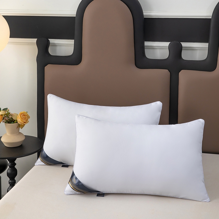 91家纺网 家纺一手货源 找家纺 （总）奕宸居 2025新款纯色希尔顿单边酒店枕头枕芯