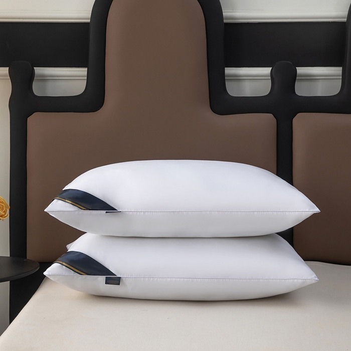 91家纺网 家纺一手货源 找家纺 （总）奕宸居 2025新款纯色希尔顿单边酒店枕头枕芯