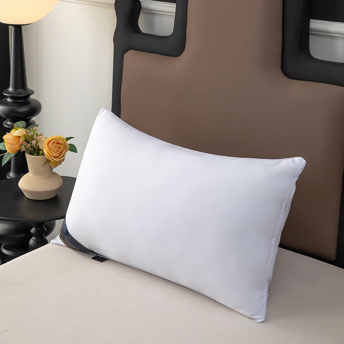 91家纺网 家纺一手货源 找家纺 （总）奕宸居 2025新款纯色希尔顿单边酒店枕头枕芯